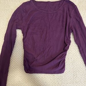 Women's Purple Long Sleeve Top